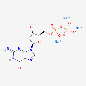 trisodium;[[(2R,3S,5R)-3-hydroxy-5-(2-imino-6-oxo-5H-purin-9-yl)oxolan-2-yl]methoxy-oxidophosphoryl] phosphate