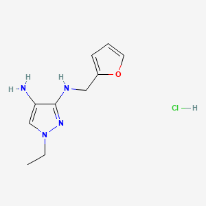 1-ethyl-N~3~-(2-furylmethyl)-1H-pyrazole-3,4-diamine