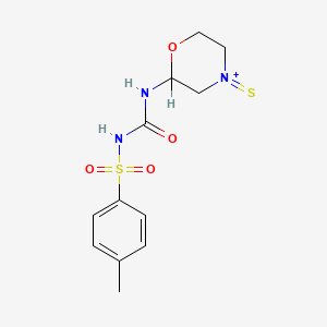 molecular formula C12H16N3O4S2+ B1234921 1-(p-Toluenesulfonyl)-3-thiomorpholinourea CAS No. 23668-90-8
