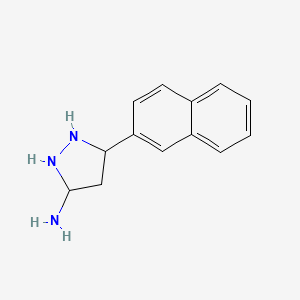 5-Naphthalen-2-ylpyrazolidin-3-amine