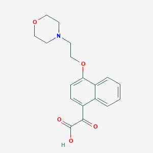 2-(4-(2-Morpholinoethoxy)naphthalen-1-yl)-2-oxoacetic acid