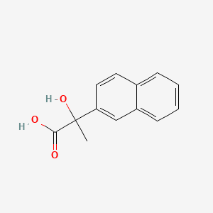 molecular formula C13H12O3 B12349248 alpha-Hydroxy-alpha-methyl-2-naphthaleneacetic acid CAS No. 76561-82-5