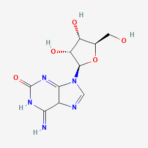 9-[(2R,3R,4S,5R)-3,4-dihydroxy-5-(hydroxymethyl)oxolan-2-yl]-6-imino-5H-purin-2-one