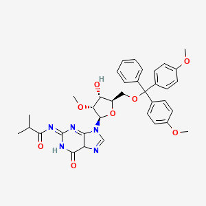 N-[9-[(2R,3R,4R,5R)-5-[[bis(4-methoxyphenyl)-phenylmethoxy]methyl]-4-hydroxy-3-methoxyoxolan-2-yl]-6-oxo-5H-purin-2-ylidene]-2-methylpropanamide