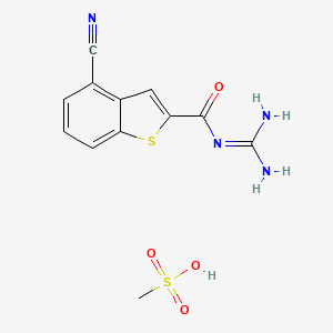 molecular formula C12H12N4O4S2 B12349317 Na+/H+ Exchanger Isoform-1 Inhibitor 