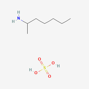 molecular formula C7H19NO4S B12349349 (1-Methylhexyl)ammonium sulphate CAS No. 3595-14-0