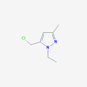 molecular formula C7H11ClN2 B12349380 5-(chloromethyl)-1-ethyl-3-methyl-1H-pyrazole CAS No. 1260659-39-9