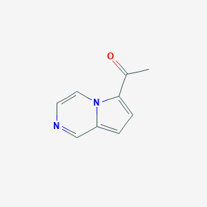 molecular formula C9H8N2O B123494 6-Acetylpyrrolo[1,2-a]pyrazine CAS No. 158945-84-7