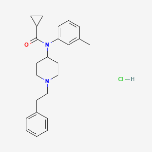 N-(1-phenethylpiperidin-4-yl)-N-(m-tolyl)cyclopropanecarboxamide,monohydrochloride