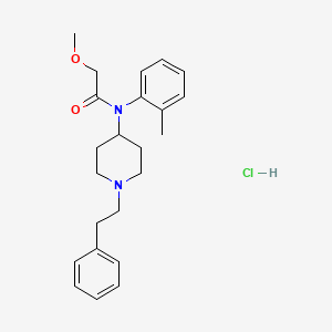 2-methoxy-N-(1-phenethylpiperidin-4-yl)-N-(o-tolyl)acetamide,monohydrochloride