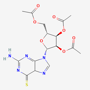 [(2R,3R,4R,5R)-3,4-diacetyloxy-5-(2-amino-6-sulfanylidene-5H-purin-9-yl)oxolan-2-yl]methyl acetate