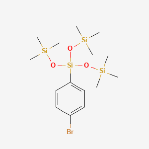 3-(4-Bromophenyl)-1,1,1,5,5,5-hexamethyl-3-((trimethylsilyl)oxy)trisiloxane