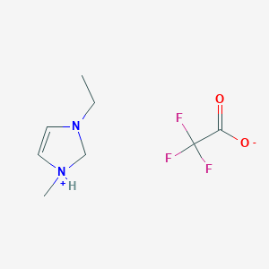 3-ethyl-1-methyl-1,2-dihydroimidazol-1-ium;2,2,2-trifluoroacetate