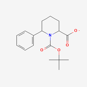 1-[(2-Methylpropan-2-yl)oxycarbonyl]-6-phenylpiperidine-2-carboxylate