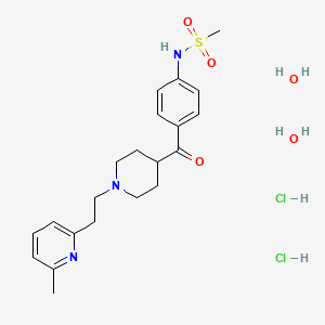 molecular formula C21H33Cl2N3O5S B1234966 E-4031 