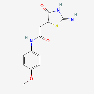 2-(2-Amino-4-oxo-4,5-dihydrothiazol-5-yl)-N-(4-methoxyphenyl)acetamide