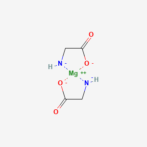 molecular formula C4H6MgN2O4-2 B12349690 Magnesium, bis(glycinato-kappaN,kappaO)-, (T-4)- 