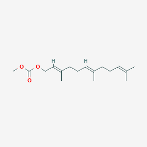 molecular formula C17H28O3 B12349706 Carbonic acid, methyl ester, [(E,E)-3,7,11-trimethyl-2,6,10-dodecatrien-1-yl] ester CAS No. 959311-20-7