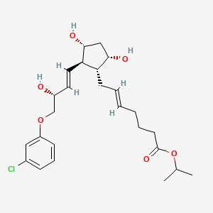 isopropyl(E)-7-((1R,2R,3R,5S)-2-((R,E)-4-(3-chlorophenoxy)-3-hydroxybut-1-en-1-yl)-3,5-dihydroxycyclopentyl)hept-5-enoate