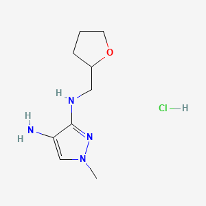 1-methyl-N~3~-(tetrahydrofuran-2-ylmethyl)-1H-pyrazole-3,4-diamine