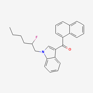 molecular formula C25H24FNO B12349753 (1-(2-fluorohexyl)-1H-indol-3-yl)(naphthalen-1-yl)methanone CAS No. 2365471-41-4