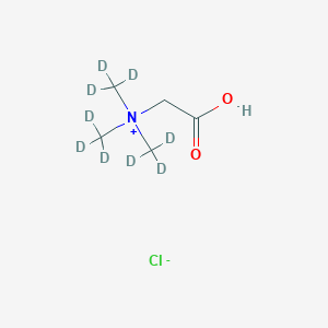 molecular formula C5H12ClNO2 B12349767 Methan-d3-aminium, N-(carboxymethyl)-N,N-di(methyl-d3)-, chloride (9CI) 