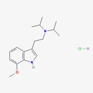 N-isopropyl-N-(2-(7-methoxy-1H-indol-3-yl)ethyl)propan-2-amine,monohydrochloride