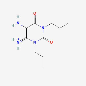 (5-Amino-2,6-dioxo-1,3-dipropyl-1,3-diazinan-4-ylidene)azanium