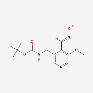 tert-butyl N-[[4-[(E)-hydroxyiminomethyl]-5-methoxypyridin-3-yl]methyl]carbamate