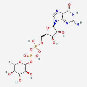 [[(2R,3S,4R,5R)-3,4-dihydroxy-5-(2-imino-6-oxo-5H-purin-9-yl)oxolan-2-yl]methoxy-hydroxyphosphoryl] [(2R,3S,4R,5S,6S)-3,4,5-trihydroxy-6-methyloxan-2-yl] hydrogen phosphate