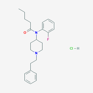 N-(2-fluorophenyl)-N-(1-phenethylpiperidin-4-yl)pentanamide,monohydrochloride