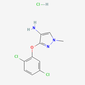 3-(2,5-Dichlorophenoxy)-1-methylpyrazol-4-amine;hydrochloride