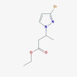 Ethyl 3-(3-bromo-1H-pyrazol-1-yl)butanoate