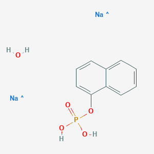 molecular formula C10H11Na2O5P B12349863 1-Naphthalenol, dihydrogen phosphate, disodium salt, hydrate (9CI) 