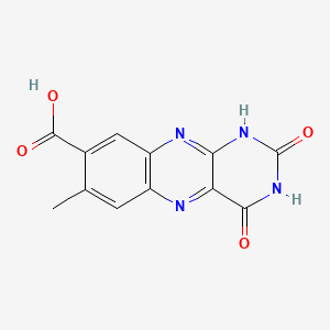 molecular formula C12H8N4O4 B1234989 8-Carboxylumichrome CAS No. 84869-39-6