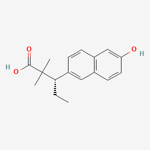 molecular formula C17H20O3 B1234994 (-)-Methallenestrilphenol CAS No. 17660-00-3
