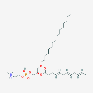 3,5,8-Trioxa-4-phosphatriaconta-12,15,18,21,24,27-hexaen-1-aminium, 7-[(hexadecyloxy)methyl]-4-hydroxy-N,N,N-trimethyl-9-oxo-, inner salt, 4-oxide, (7R,12Z,15Z,18Z,21Z,24Z,27Z)-