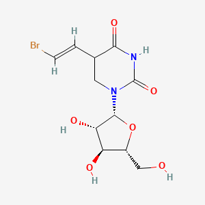 molecular formula C11H15BrN2O6 B12349967 5-[(E)-2-bromoethenyl]-1-[(2R,3S,4S,5R)-3,4-dihydroxy-5-(hydroxymethyl)oxolan-2-yl]-1,3-diazinane-2,4-dione 