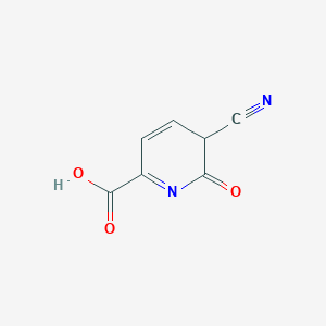 molecular formula C7H4N2O3 B12349973 3-cyano-2-oxo-3H-pyridine-6-carboxylic acid 