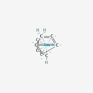 molecular formula C15H3Tm-12 B12350031 Thulium, tris(eta5-2,4-cyclopentadien-1-yl)- 