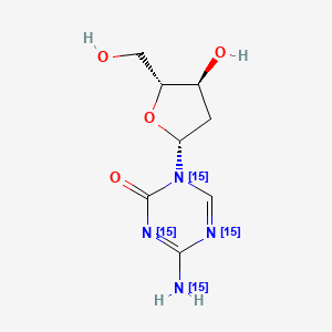 molecular formula C8H12N4O4 B12350037 5-Aza-2'-deoxy Cytidine-15N4 