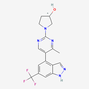 molecular formula C17H15F3N5O B12350061 CID 156588655 