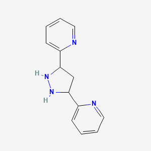 2-(5-Pyridin-2-ylpyrazolidin-3-yl)pyridine