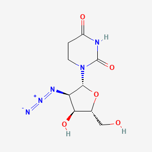 1-[(2R,3R,4S,5R)-3-azido-4-hydroxy-5-(hydroxymethyl)oxolan-2-yl]-1,3-diazinane-2,4-dione