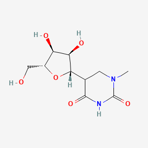 molecular formula C10H16N2O6 B12350119 5-[(2S,3R,4S,5R)-3,4-dihydroxy-5-(hydroxymethyl)oxolan-2-yl]-1-methyl-1,3-diazinane-2,4-dione 