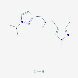 1-(1,3-dimethyl-1H-pyrazol-4-yl)-N-[(1-isopropyl-1H-pyrazol-3-yl)methyl]methanamine