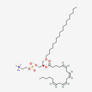 1-octadecyl-2-(5Z,8Z,11Z,14Z-eicosatetraenoyl)-sn-glycero-3-phosphocholine