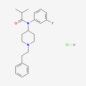 molecular formula C23H30ClFN2O B12350186 Meta-fibf HCl CAS No. 2306827-89-2