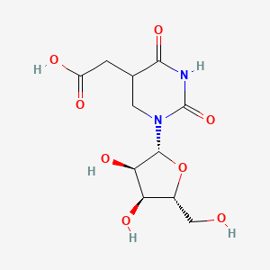 5-Pyrimidineacetic acid, 1,2,3,4-tetrahydro-2,4-dioxo-1-beta-D-ribofuranosyl-