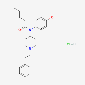 N-(4-methoxyphenyl)-N-(1-phenethylpiperidin-4-yl)pentanamide,monohydrochloride